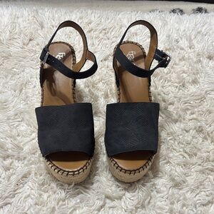Franco Sarto Black Espadrille Sandals